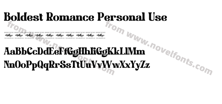 Boldest Romance Personal UsePreview