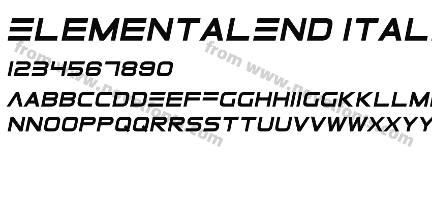 ElementalEnd ItalicPreview