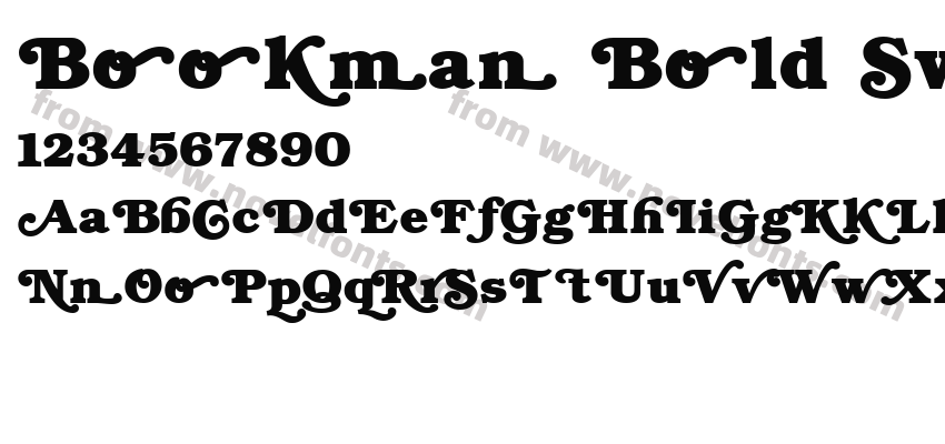 Bookman Bold SwashPreview