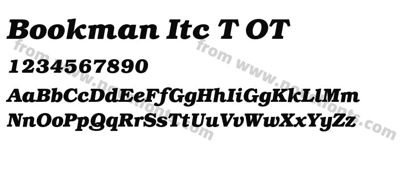 Bookman Itc T OTPreview