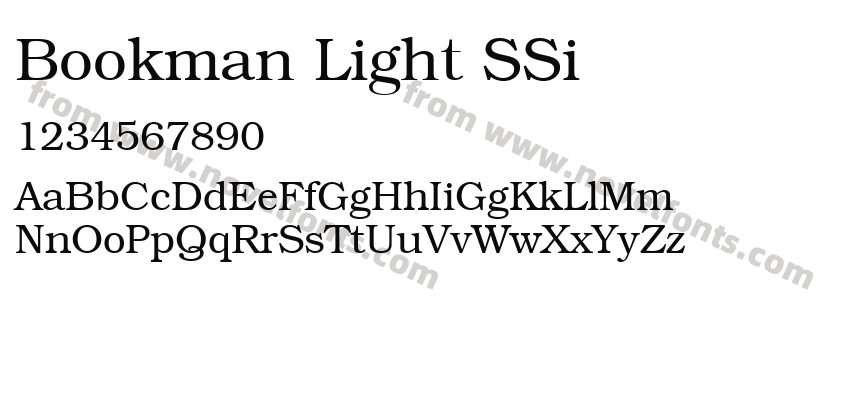 Bookman Light SSiPreview