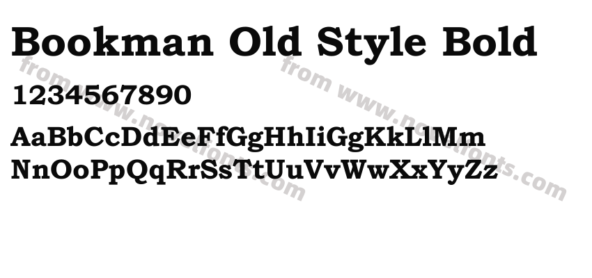 Bookman Old Style BoldPreview