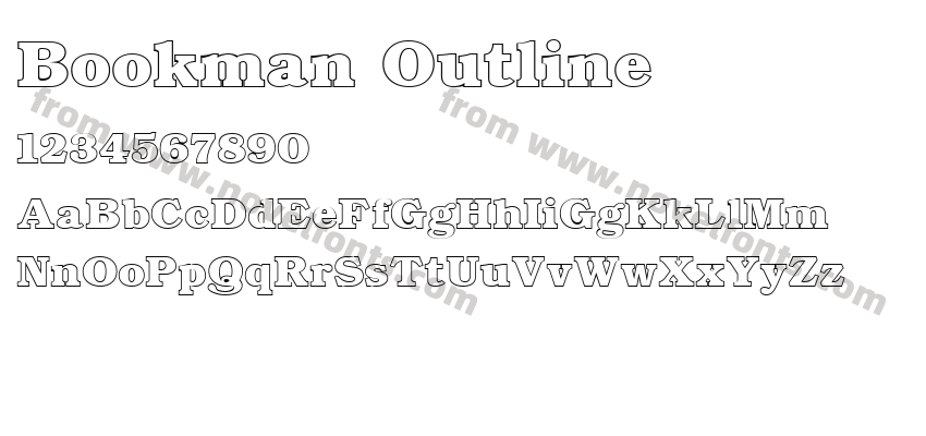 Bookman OutlinePreview