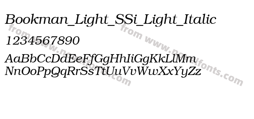 Bookman_Light_SSi_Light_ItalicPreview