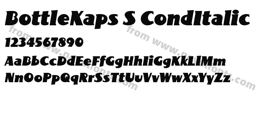 BottleKaps S CondItalicPreview