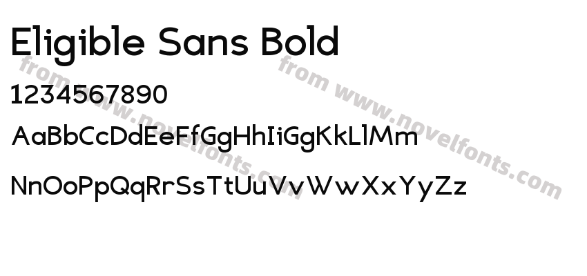 Eligible Sans BoldPreview