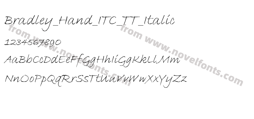 Bradley_Hand_ITC_TT_ItalicPreview