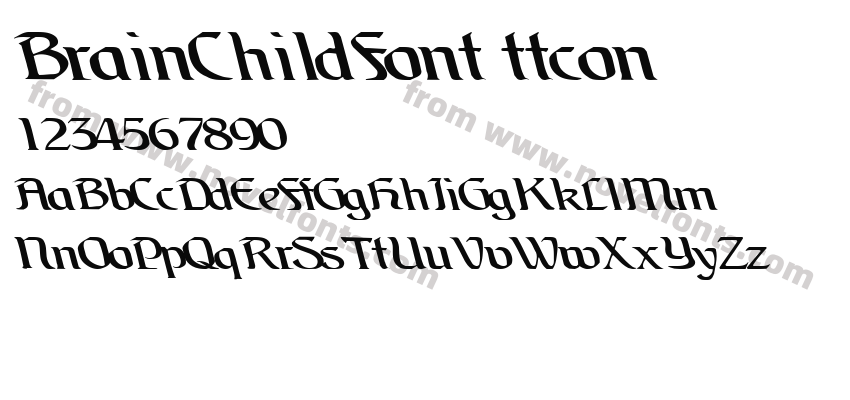 BrainChildFont ttconPreview