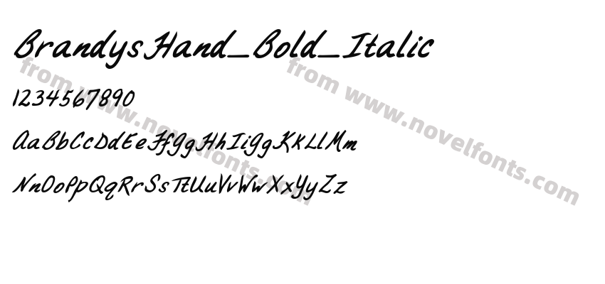 BrandysHand_Bold_ItalicPreview