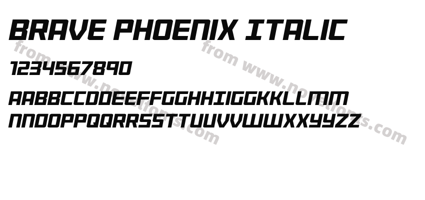 Brave Phoenix ItalicPreview