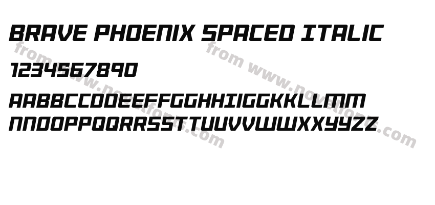 Brave Phoenix Spaced ItalicPreview