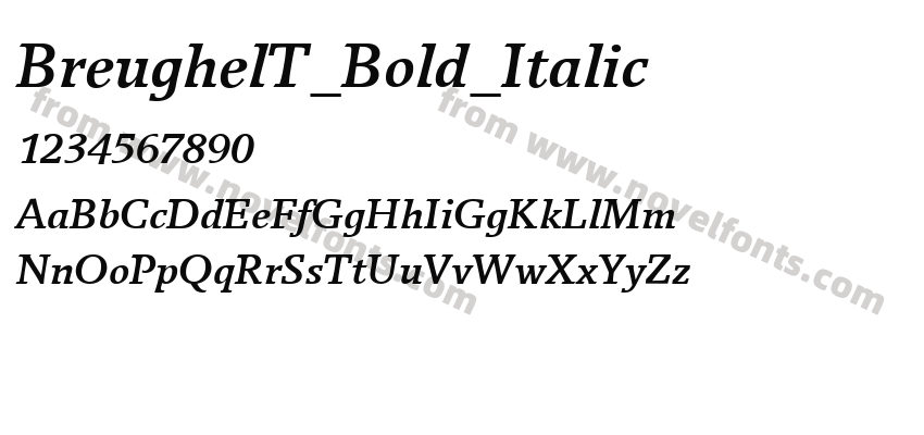 BreughelT_Bold_ItalicPreview