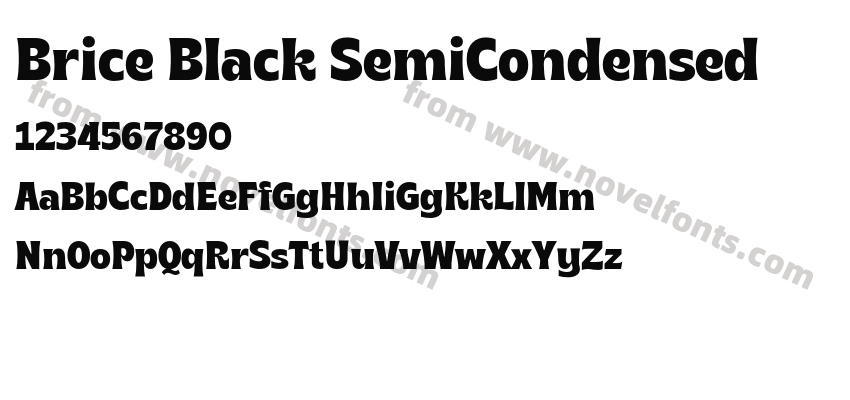 Brice Black SemiCondensedPreview