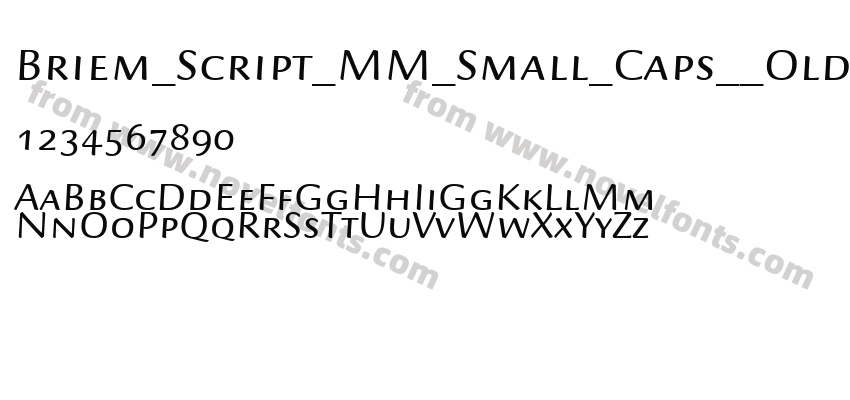 Briem_Script_MM_Small_Caps__Oldstyle_FiguresPreview