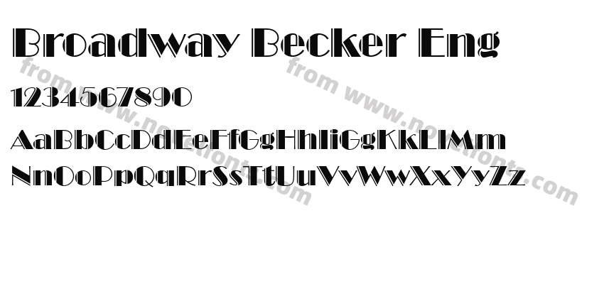 Broadway Becker EngPreview