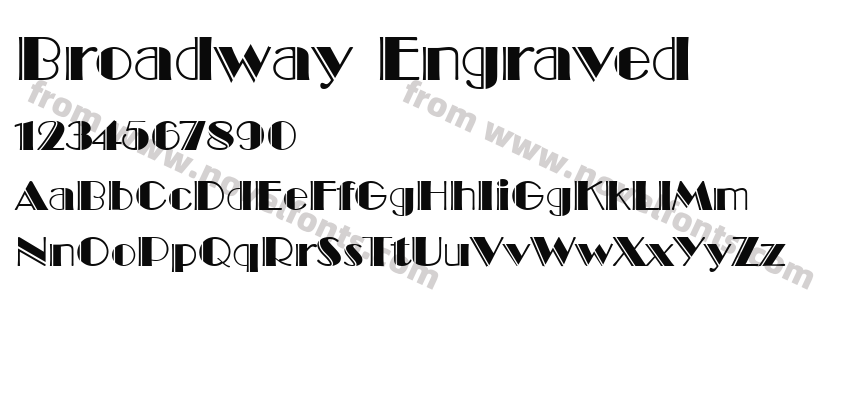 Broadway EngravedPreview