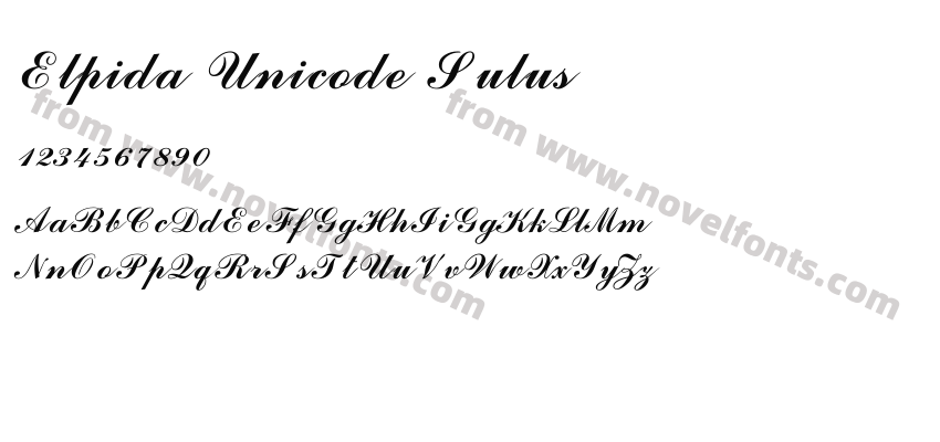 Elpida Unicode SulusPreview