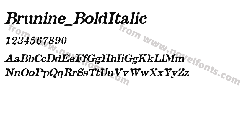 Brunine_BoldItalicPreview