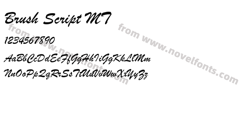 Brush Script MTPreview