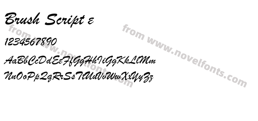 Brush Script ePreview