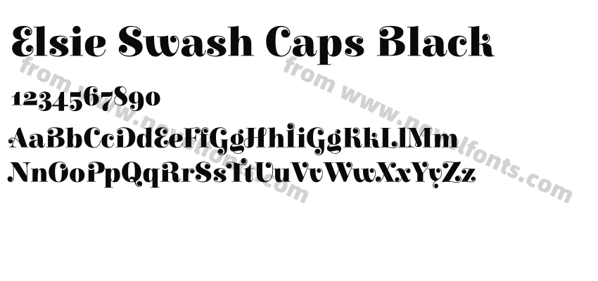 Elsie Swash Caps BlackPreview