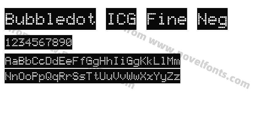 Bubbledot ICG Fine NegPreview