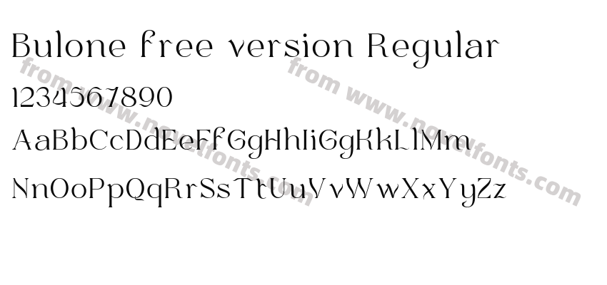 Bulone free version RegularPreview