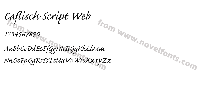 Caflisch Script WebPreview