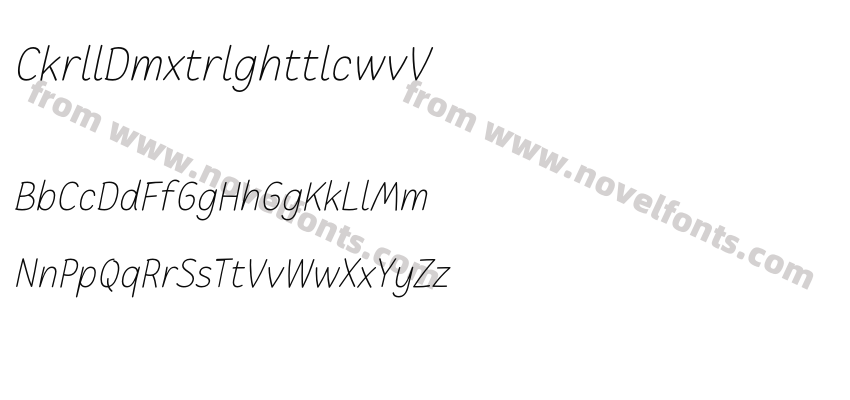 CakerolliDemoExtralightItalic-owavVPreview