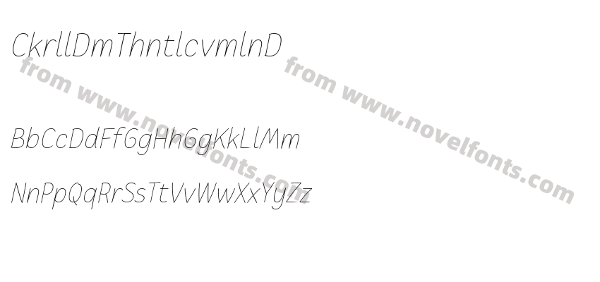 CakerolliDemoThinItalic-vmlnDPreview