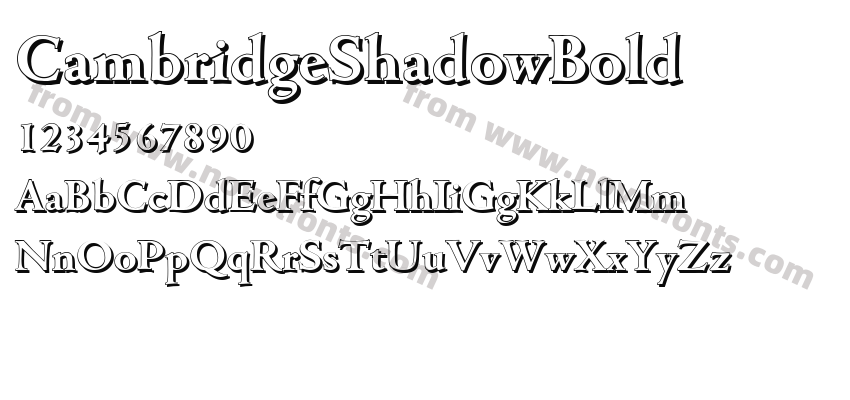 CambridgeShadowBoldPreview