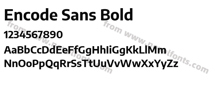 Encode Sans BoldPreview