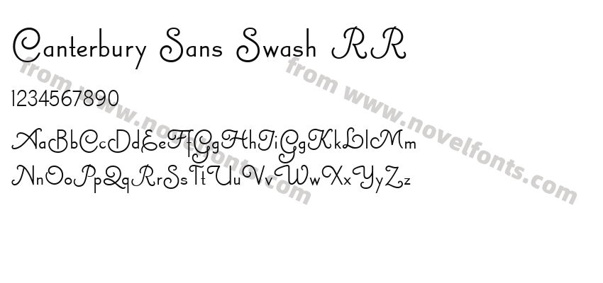 Canterbury Sans Swash RRPreview