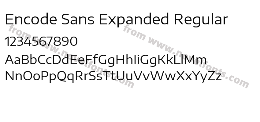 Encode Sans Expanded RegularPreview