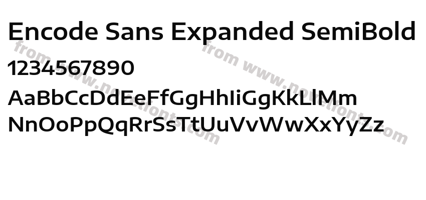 Encode Sans Expanded SemiBoldPreview