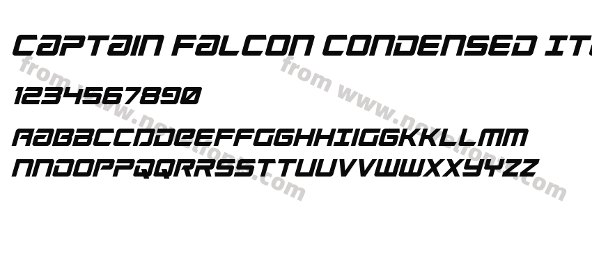 Captain Falcon Condensed ItalPreview