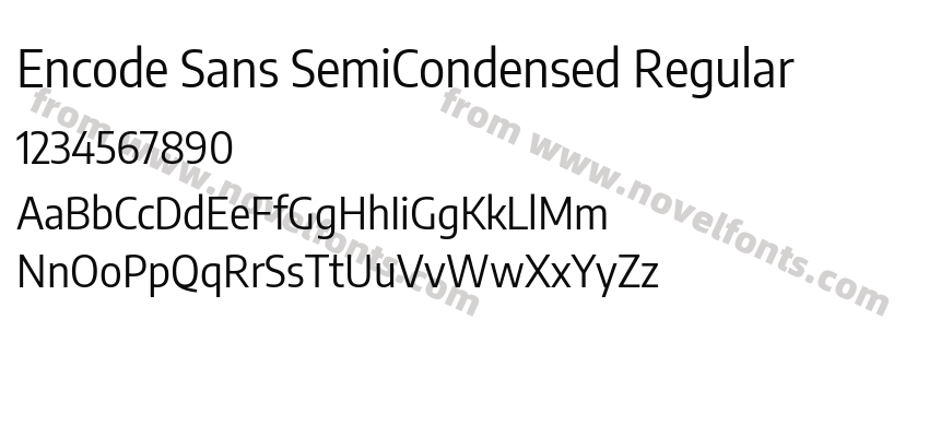 Encode Sans SemiCondensed RegularPreview