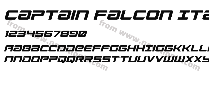 Captain Falcon ItalicPreview