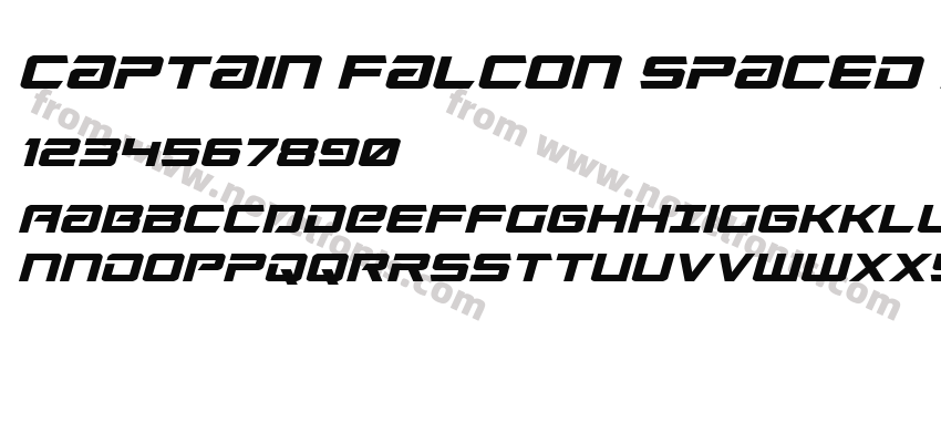 Captain Falcon Spaced ItalicPreview