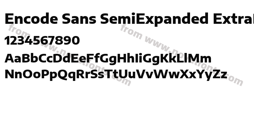 Encode Sans SemiExpanded ExtraBoldPreview