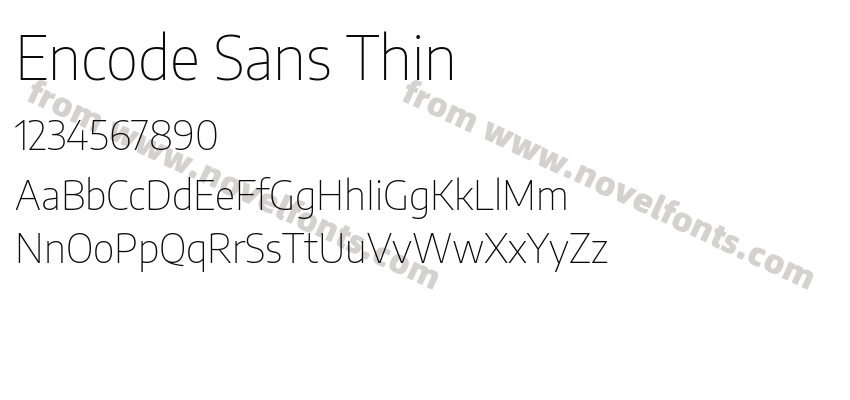 Encode Sans ThinPreview