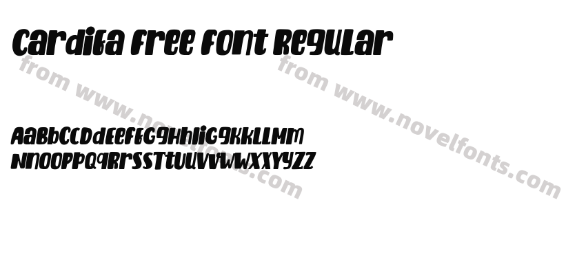 Cardifa Free Font RegularPreview