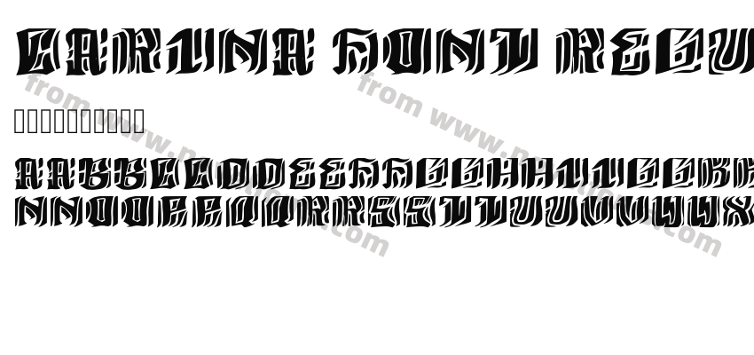 Carina Font RegularPreview