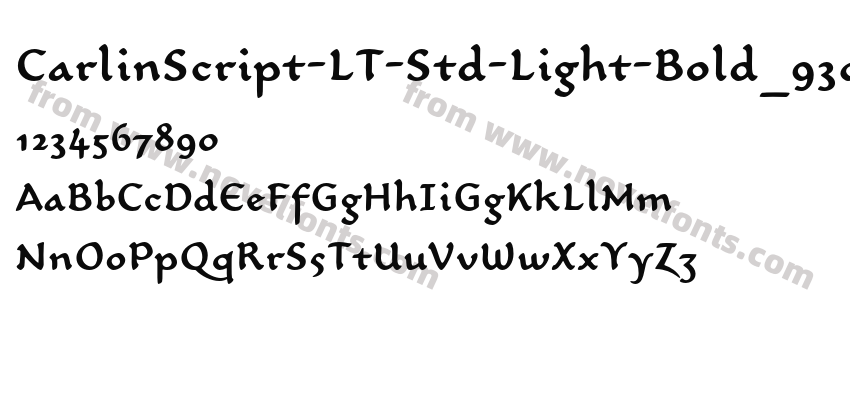 CarlinScript-LT-Std-Light-Bold_9301Preview