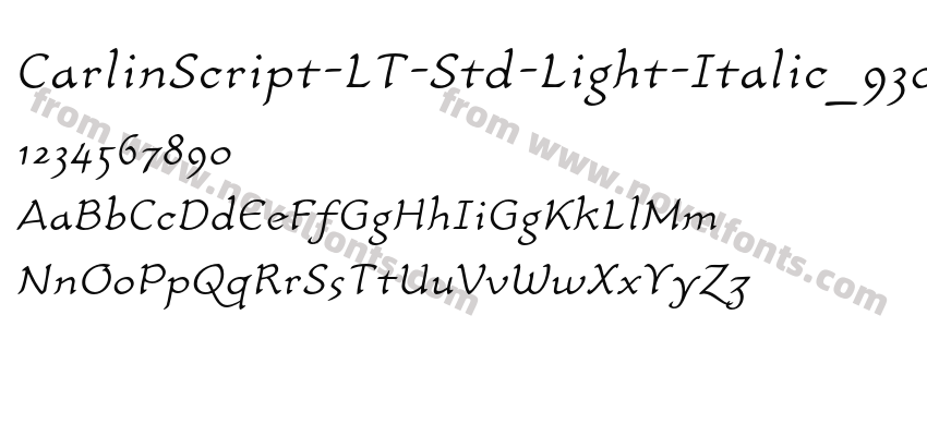 CarlinScript-LT-Std-Light-Italic_9303Preview