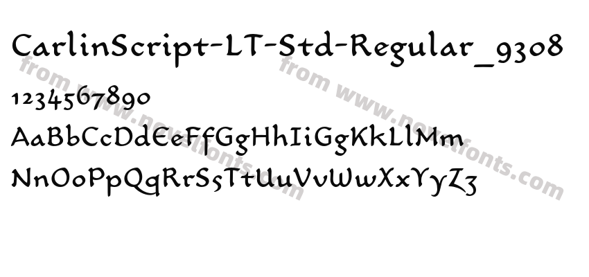 CarlinScript-LT-Std-Regular_9308Preview