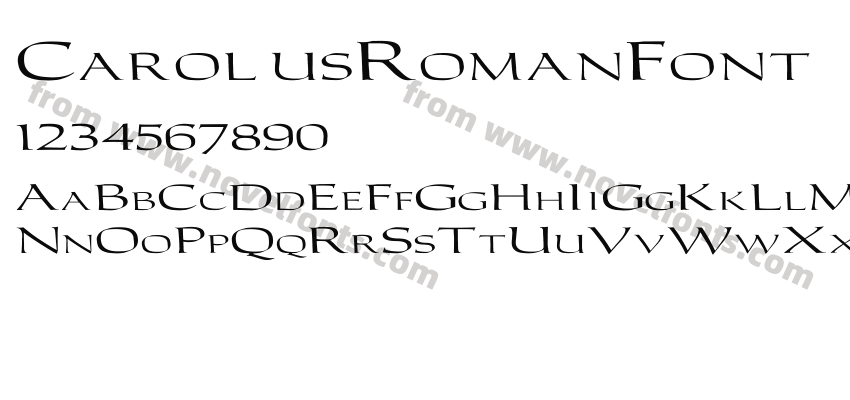 CarolusRomanFont ExPreview