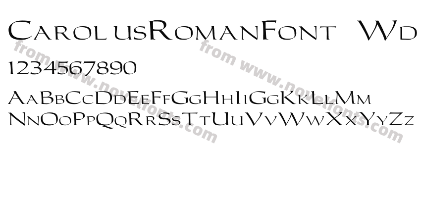 CarolusRomanFont WdPreview