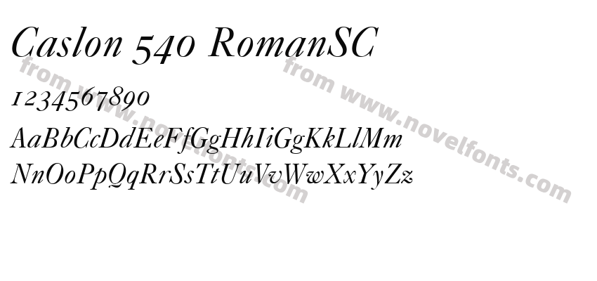 Caslon 540 RomanSCPreview