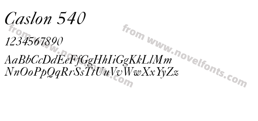 Caslon 540Preview